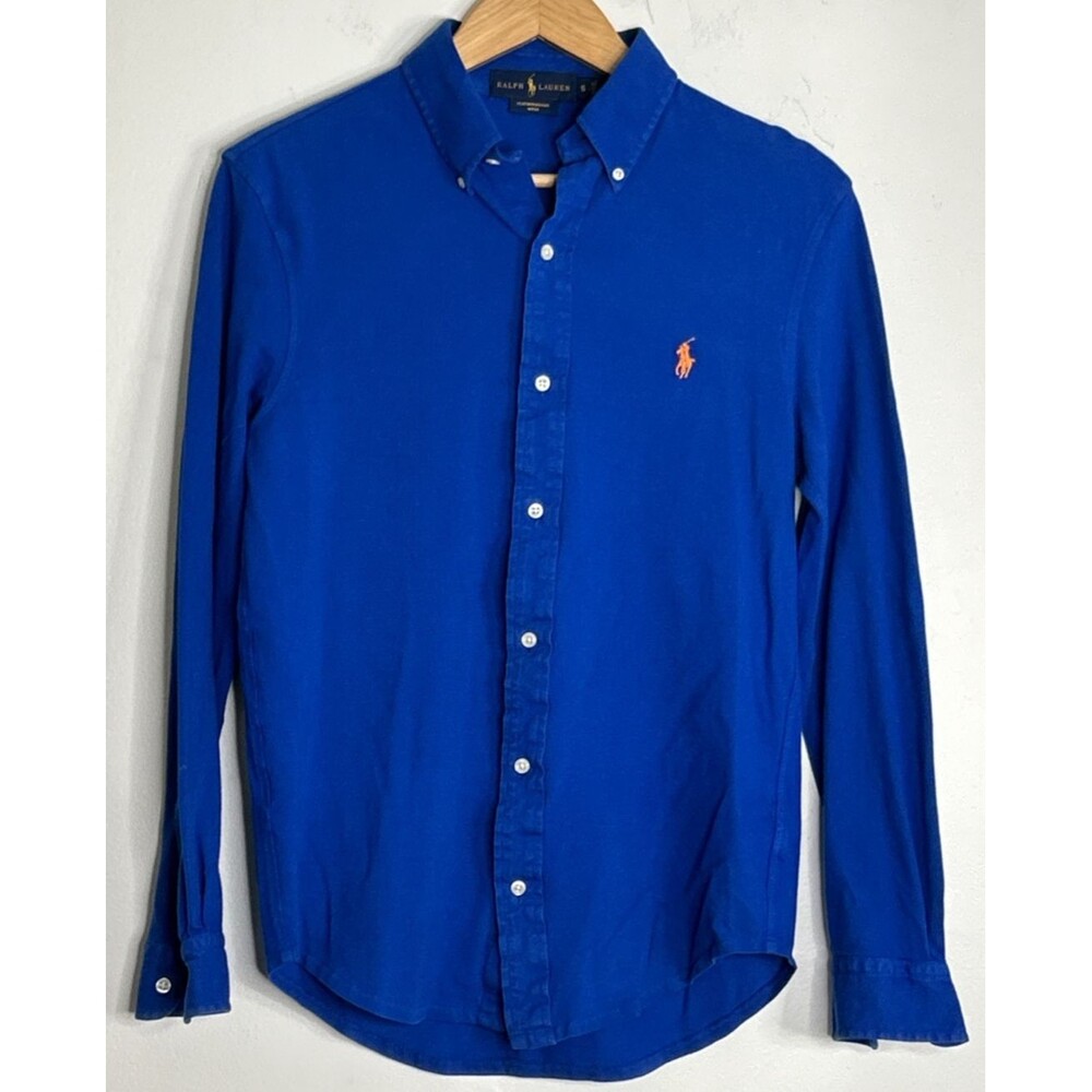 Polo Ralph Lauren Featherweight Mesh Shirt Royal Blue Small Florida Gator Colors